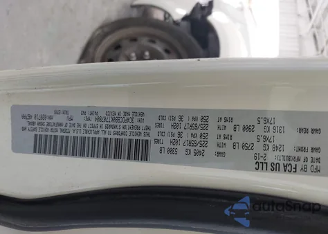 2019 Dodge Journey Se z USA, uszkodzony, nr VIN 3C4PDCBB0KT707804